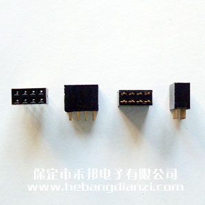 2.54双排座2*4P