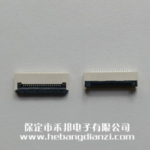 FPC座20P翻盖 间距0.5